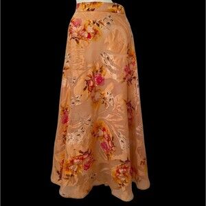 Flint and Moss Beautiful Cottagecore Floral long skirt Medium NWT